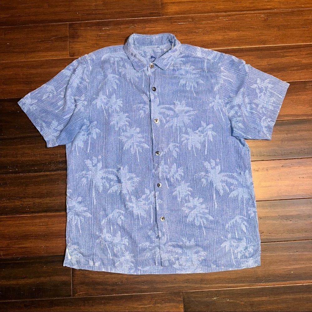 Tommy Bahama 100% Silk Buttonfront Shirt